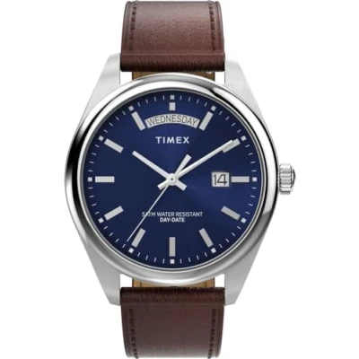 Afbeelding van Timex Legacy TW2W57200 Horloge Leer Bruin Ø 41 mm