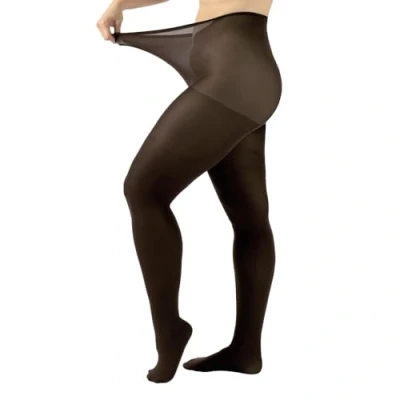 Afbeelding van CALZITALY Panty ondoorzichtig, rondingen, grote maten, L, XL, 2XL, 3XL, 4XL, 60 DEN, Made in Italy, Walnoot, 3XL