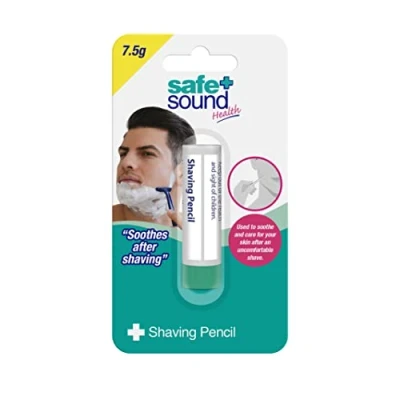 Afbeelding van Safe &amp; Sound Styptic Pencil. Stopt bloeden van het scheren en andere kleine sneden. 5g.