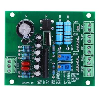 Afbeelding van 【𝐍𝐞𝒘 𝐘𝐞𝐚𝐫 𝐃𝐞𝐚𝐥𝐬】Stereo VU meter driverplaat, 12 V stereo driverboard versterker DB audiopegelmeter, dubbelzijdige printplaat, IC met mute functie