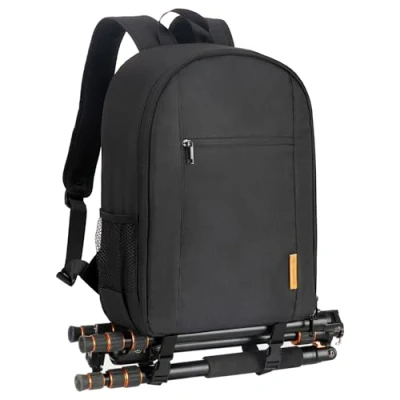 Afbeelding van TARION Camera Rugzak Waterdichte Case Tas met Laptop Compartiment en Regenhoes voor DSLR SLR Lens Flash Accessoires, Tb m zwart, M, Compact