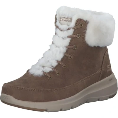 Afbeelding van Skechers Glacial Ultra enkellaars voor dames, Kastanje, 42 EU