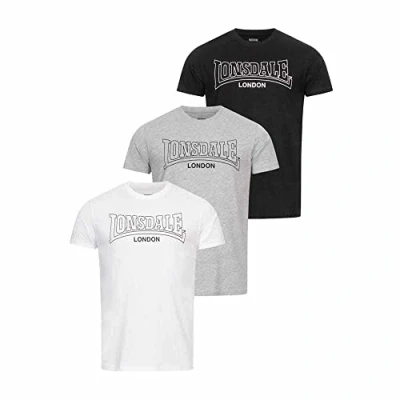Afbeelding van Lonsdale Beanley T shirt Met Korte Mouwen 3 Eenheden Veelkleurig S Man
