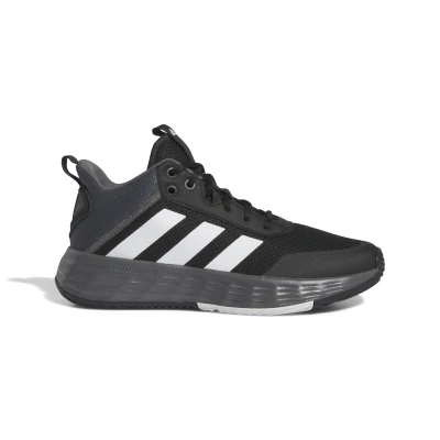 Afbeelding van adidas Performance Ownthegame 2.0 Basketbalschoenen, Heren, Maat: 40 2/3, Core black/grey five/footwear white Textiel/ synthetisch