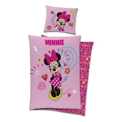 Afbeelding van Minnie Mouse Dekbedovertrek Pretty Roze 1 Persoons 140x200 cm