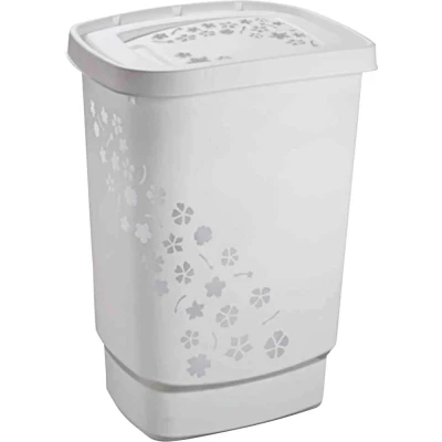 Afbeelding van Rotho Flowers Wasmand 55L Grijs