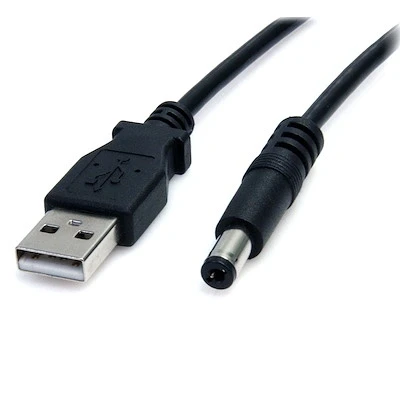 Afbeelding van StarTech.com USB naar 5,5 mm voedingskabel type M connector 91 cm