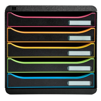 Afbeelding van Exacompta ladenblok Big Box Plus Classic zwart/harlekijn/zwart
