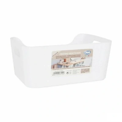 Afbeelding van Veelzijdige mand Confortime Wit 24 x 16,5 10 cm (24 Stuks)