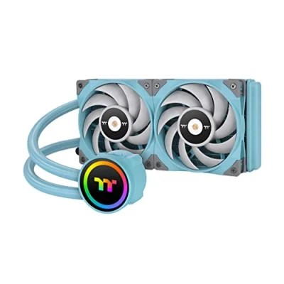 Afbeelding van Thermaltake Toughliquid 240 ARGB Sync All In One turquoise waterkoeling, 5 V adresseerbaar, stille 120 mm PWM ventilator, voor Intel en AMD sokkel, LGA 1700,