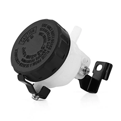 Afbeelding van Remreservoir, universeel remreservoir voor vloeistoffles met beugel hoofdcilinder motorfiets hoofdkoppeling oliebeker cilinderbeugel