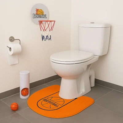 Afbeelding van Out of the Blue toilet basketbal set