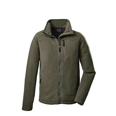 Afbeelding van G.I.G.A. DX heren Casual fleecejack GW 17 MN KNTFLC JCKT, olijf, 4XL, 38544 000