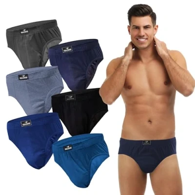 Afbeelding van SGS Set van 6 of 12 herenonderbroeken, ademend ondergoed S tot 6XL, voor dagelijks gebruik sport., 6. stuks 590, 4XL