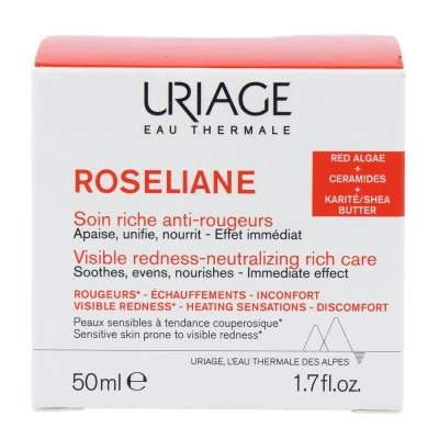 Afbeelding van Uriage Dagcrème Roséliane Crème Riche Anti Rougeurs 40ml