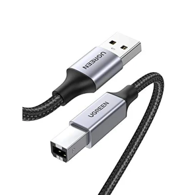 Afbeelding van UGREEN USB 2.0 A naar Type B Printerkabel, Nylon Aluminium Omhulsel Gevlochten Kabel. (1M)