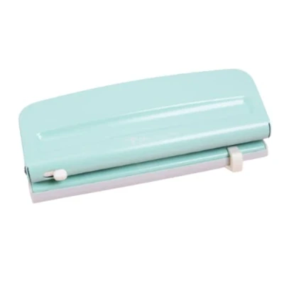 Afbeelding van Craftelier Turquoise Blue Verstelbare 6 gaats Punch Compatibel met verschillende soorten planners, dagboeken of notebooks voor scrapbooking en andere ambachten