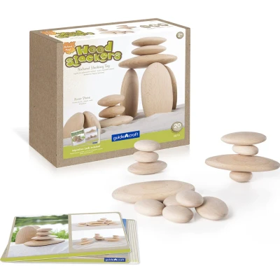 Afbeelding van Guidecraft houten rivierstenen 20st