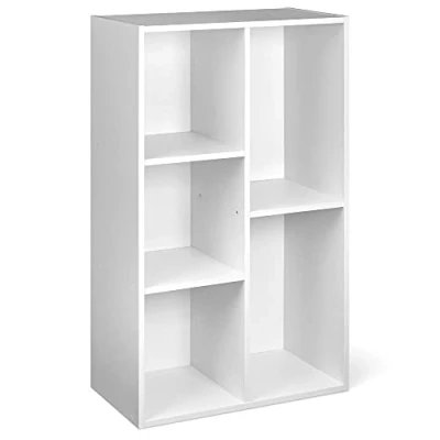 Afbeelding van Amazon Basics Boekenplank met 5 vierkante vakken, 50 x 24 80 cm, wit