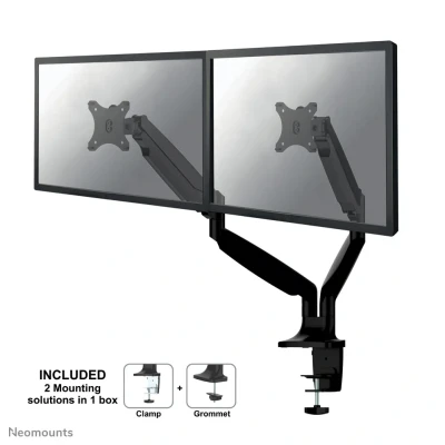 Afbeelding van NM D750DBLACK is een bureausteun met gasveer voor flat screens t/m 32 inch (82 cm).