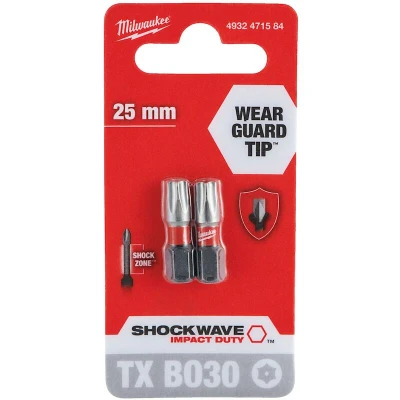 Afbeelding van Milwaukee Accessoires SchroefBIT ShW TX BO30 25mm 2pc 4932471584