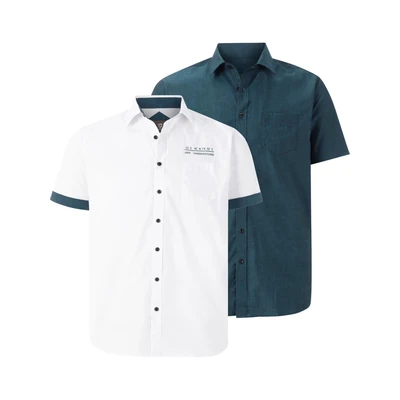 Afbeelding van Jan Vanderstorm casual overhemd EVIN Plus Size (set van 2)