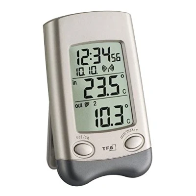 Afbeelding van TFA Dostmann Wave Draadloze thermometer Zilver