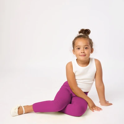 Afbeelding van Merry Style MS MS10 131 LE Meisjes 2Pack Leggings Sport Vrijetijdsbroek Lang Viscose Sporbroek Yogabroek Fuchsia2 116