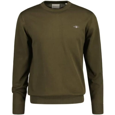 Afbeelding van GANT Classic C NECK Sweater, Heren, Maat: XL, Juniper green