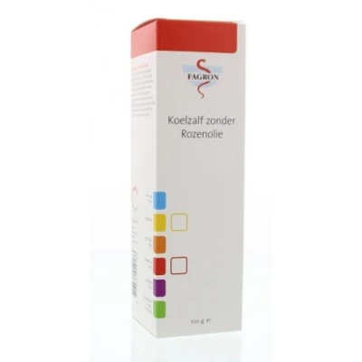 Afbeelding van Fagron Koelzalf Zonder Rozenolie Doos &amp; Bijsluiter, 100 gram