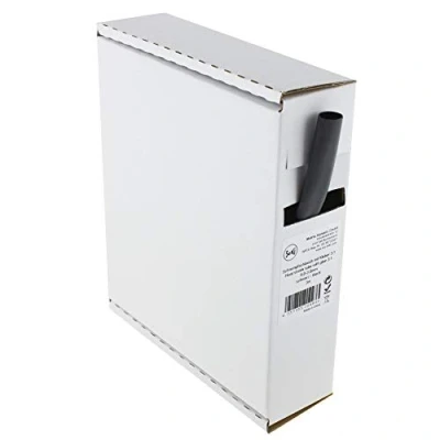 Afbeelding van Krimpkous zwart 3:1 met lijm, 9,0 3,0 mm, 3 meter dispenser box
