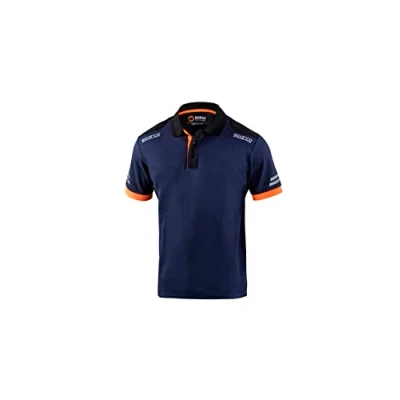 Afbeelding van Sparco TECH Polo Marineblauw/Oranje maat M