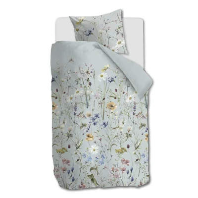 Afbeelding van Ariadne at Home Bloom dekbedovertrek Eenpersoons 140 x 200/220 cm Blauw