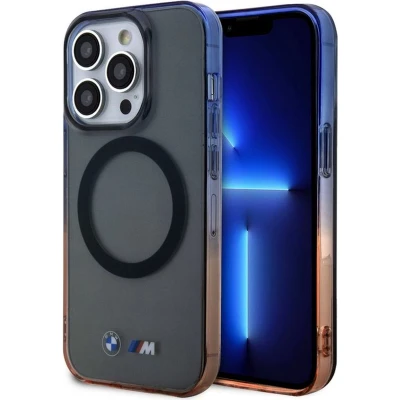 Afbeelding van BMW M Line Gradient Bumper Back Case (MagSafe Compatible) Apple iPhone 15 Pro Max (6.7&quot;) Grijs