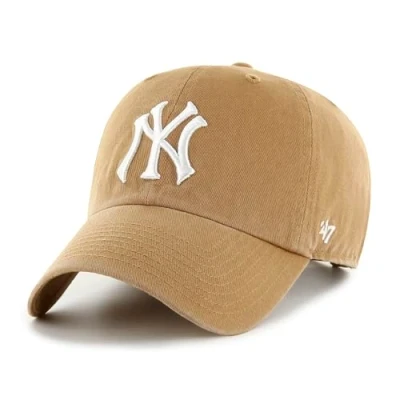 Afbeelding van 47 Baseball Cap Clean Up Lifestyle Unisex Katoen New York Yankees Camel One Size