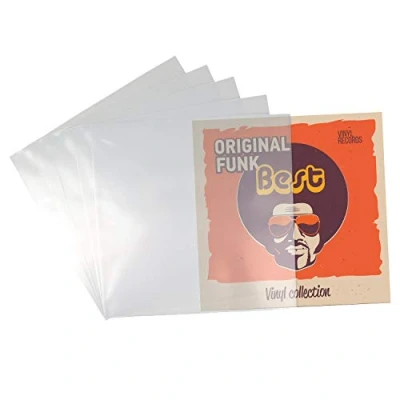 Afbeelding van Beats &amp; More Premium lp 32,5 cm beschermhoezen vinylplaten hoezen optimale bescherming voor grammofoonplaten 50 stuks Made in Germany 325 mm x 0,10
