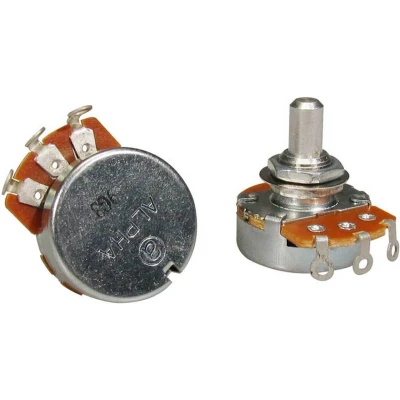 Afbeelding van Alpha ALP500 A37 500K logaritmische potmeter (short shaft)