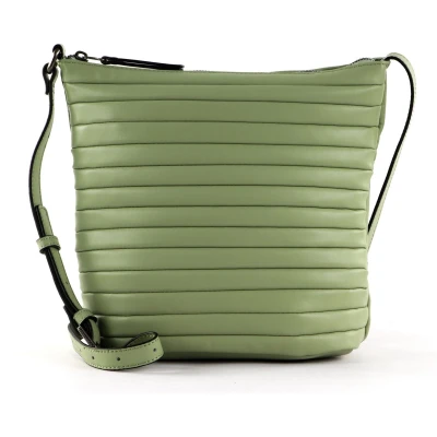Afbeelding van FREDsBRUDER Leren Schoudertas Tabily Hobo Bag Ice Green Lichtgroen