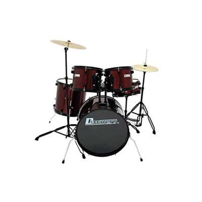 Afbeelding van Dimavery DS 200 Drum set, wine rood