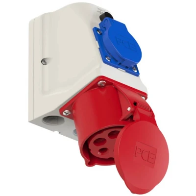 Afbeelding van PCE PC Electric 9225 6 CEE wandcontactdoos 32 A 5 polig 400 V 1 stuk(s)