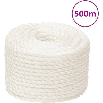 Afbeelding van vidaXL Werktouw 10 mm 500 m polypropeen wit