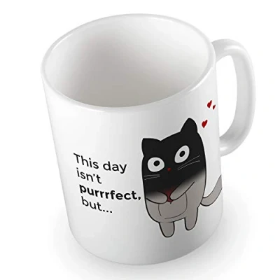 Afbeelding van Froster Magische mok Kitten, warmtewisselende kattenmok, kleur veranderende beker, cadeau voor kattenliefhebber, vriend
