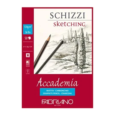 Afbeelding van Fabriano Accade Esqui tekenpapier, A4, 21 x 29,7 cm, wit