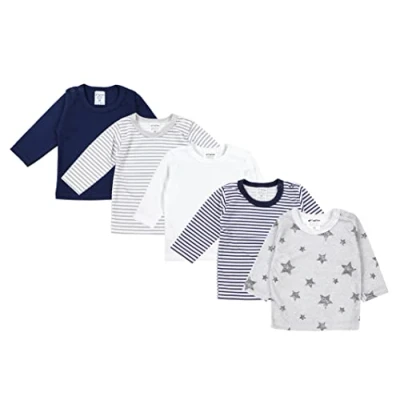 Afbeelding van TupTam Baby Jongens Top met Lange Mouwen Set van 5, Veelkleurig 6, 68