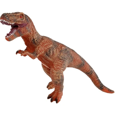 Afbeelding van Dinoworld Dinosaurus T rex 41 Cm Rubber Bruin