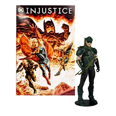 Afbeelding van DC Direct Page Punchers 7&quot; Figure with Comic Injustice 2 Green Arrow