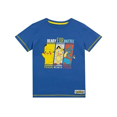 Afbeelding van Pokemon Jongens T Shirt Blauw 158