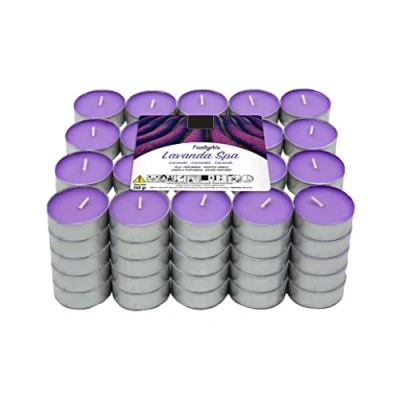 Afbeelding van Lumar Aromatic Theelichtjes, Lavendel, 100 Stuk