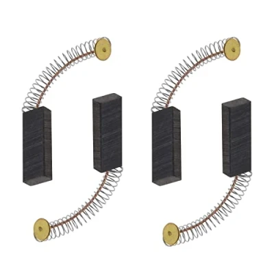 Afbeelding van 2 paar motorkoolborstel 6 x 11 30 mm voor haakse slijper roterende hamer boor cirkelzaag elektrische elektrisch gereedschap onderdelen vervanging accessoires zwart &amp; goud toon