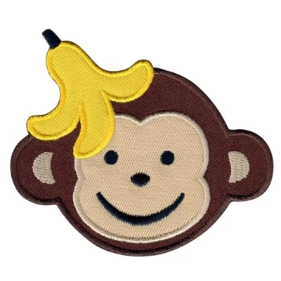Afbeelding van PatchMommy Aap Strijkapplicatie Patch Applicatie Strijkembleem Strijkapplicaties Applicaties Kinderen